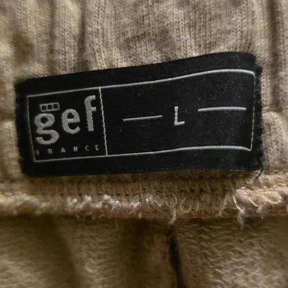 GEF France Jogger Pants with Ribbed Button Cuff– Size Large- EUC (like new) - Picture 5 of 5